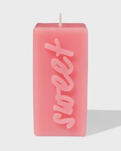 HEMA Kaars 12.5cm &apos;sweet&apos; roze