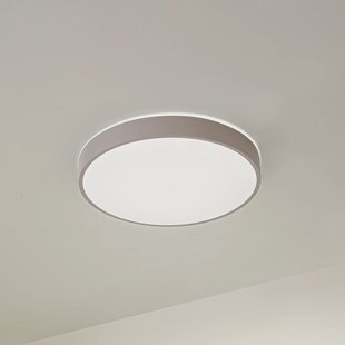 Lindby LED plafondlamp Zylo, lichtgrijs, Ø 49 cm, CCT, dimbaar