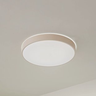 Lindby LED plafondlamp Zylo, beige, Ø 49 cm, CCT, dimbaar