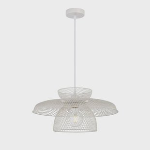 Viokef Hanglamp Maronti, wit, Ø 43 cm, metaal
