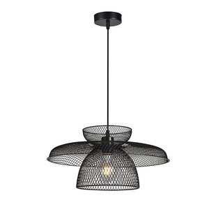 Viokef Hanglamp Maronti, zwart, Ø 43 cm, metaal