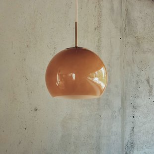 FRANDSEN hanglamp Ball Glass, cappuccino, Ø 25 cm