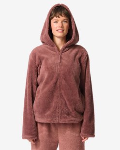 HEMA Damesvest teddy middenbruin (middenbruin)