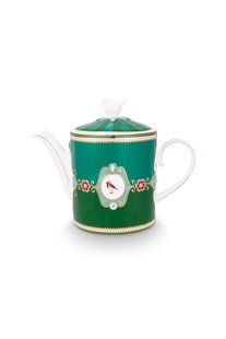 Pip Studio Love Birds Theepot Medium Groen