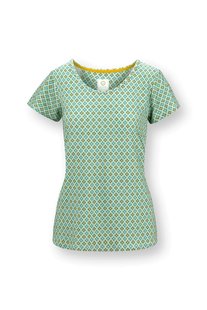 Pip Studio Tilly Top Korte Mouw Mojo Groen S