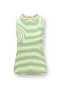Pip Studio Trinity Top Mouwloos Little Sumo Stripe Groen XXL