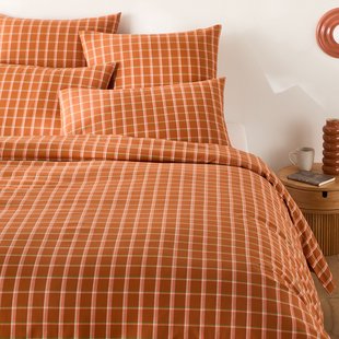 Dekbedovertrek in katoen, Brieuc karamel