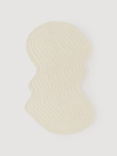 Handgetuft wollen vloerkleed Aliza in organische vorm