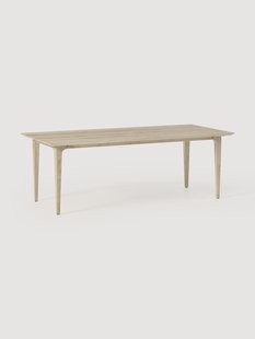 Eettafel Archie van eikenhout, in verschillende formaten