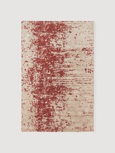 Handgeweven wollen vloerkleed Cynthia met abstract patroon