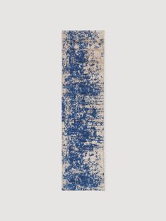 Handgeweven wollen loper Cynthia met abstract patroon