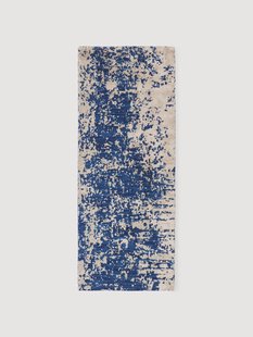 Handgeweven wollen loper Cynthia met abstract patroon