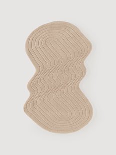 Handgetuft wollen vloerkleed Aliza in organische vorm