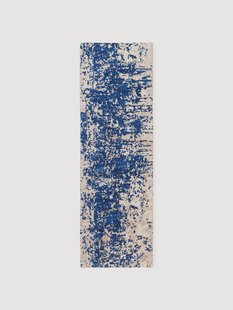 Handgeweven wollen loper Cynthia met abstract patroon