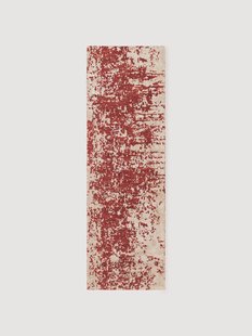 Handgeweven wollen loper Cynthia met abstract patroon