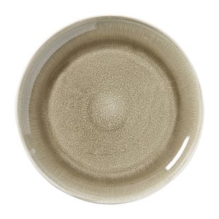 Ontbijtbord kaori - wit/bruin - ø21.8x2.5 cm