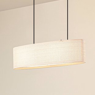 Lindby hanglamp Soula, 78 cm, beige, kunststof, E27