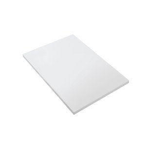 Topblad T.B.V Wastafelonderkast BWS Wanda Zonder Afvoergat 80x1,2x52,5 cm Mat Wit