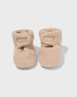 HEMA Newborn sloffen teddy beige (beige)