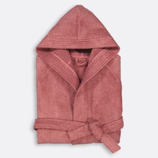 Badjas met kap in bouclette badstof 450 g/m2, Haxel