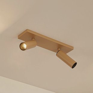 Arcchio plafondspot Brinja Slim, bruin, 2-lamps, GU10 MR11