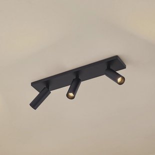 Arcchio plafondspot Brinja Slim, zwart, 3-lamps GU10 MR11