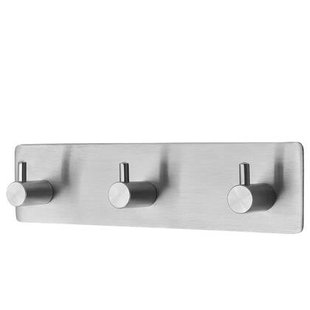 XIVADA Handdoekhaakjes Tres - Zelfklevend - Zilver - 3 in 1