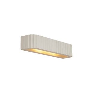 QAZQA Scandinavische wandlamp beige langwerpig 2-lichts - Plaster