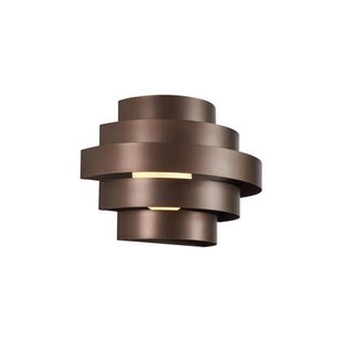 QAZQA Moderne wandlamp brons incl. LED 3-staps dimbaar - Lines