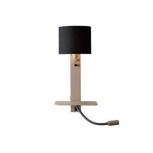 it&apos;s about RoMi Florence Wandlamp met Leeslamp - Bruin / Zwart