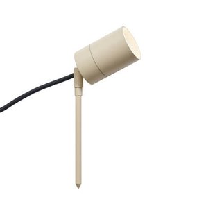 QAZQA Prikspot crème GU10 50mm verstelbaar IP44 incl. snoer en