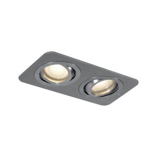 QAZQA Afgeronde inbouwspot gunmetal GU10 50mm draai- en kantelbaar