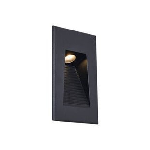 QAZQA Moderne inbouw wandlamp zwart 7cm incl. LED IP65 - Trem