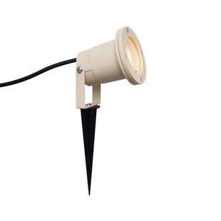 QAZQA Prikspot beige GU10 50mm verstelbaar IP65 incl. snoer en