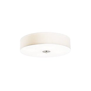 QAZQA Smart plafondlamp wit 50cm incl. 4 Wifi A60 - Drum Jute
