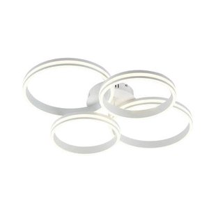 QAZQA Plafondlamp wit incl. LED 3-staps dimbaar 4-lichts - Navara