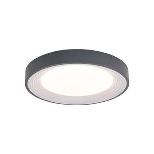 QAZQA Moderne plafondlamp grijs met wit 38cm incl. LED dimbaar RGB -