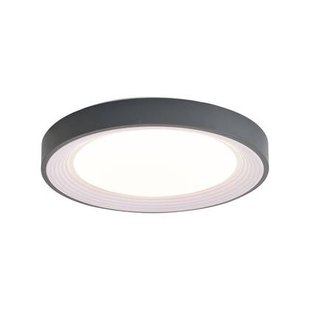 QAZQA Moderne plafondlamp grijs met wit 48cm incl. LED dimbaar RGB -