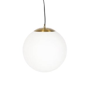 QAZQA Smart Scandinavische hanglamp goud met opaal glas 40cm incl.