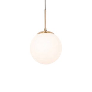 QAZQA Smart hanglamp goud met opaal glas incl. Wifi P45 - Flore
