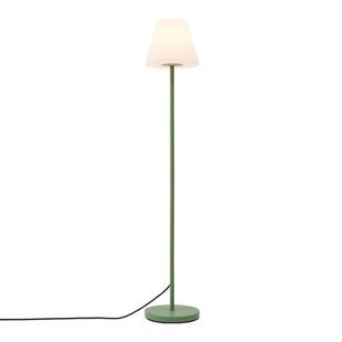 QAZQA Buiten vloerlamp groen met witte kap IP65 - Virginia