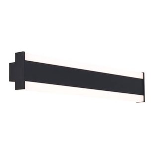 QAZQA Moderne wandlamp zwart CCT 60cm incl. LED IP54 - Vanya