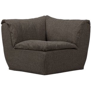 WOOOD Baggy Hoekelement - Geweven Stof - Warmgrijs Melange - 81x96x96