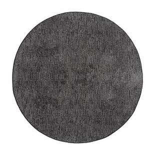 Eva Interior Buitenkleed Dahl Rond - Zwart - Dubbelzijdig