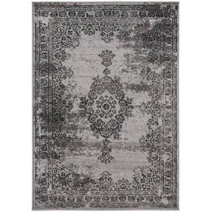 Vintage Vloerkleed Bloom - Grijs - EVA Interior - 80 x 150 cm