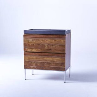 Tikamoon - Nova - Badkamermeubel van massief palissanderhout en lavas…