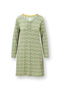 Pip Studio Desiree Nachthemd Lange Mouw Jabalini Lichtgroen L