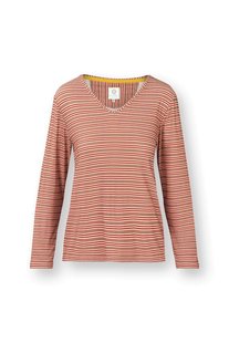Pip Studio Trice Top Lange Mouw Kente Stripe Roze L