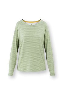 Pip Studio Tina Top Lange Mouw Thousand Leaves Lichtgroen XL