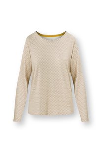 Pip Studio Tina Top Lange Mouw Thousand Leaves Zand XS